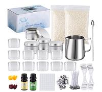JBEIY Kit Bougies, Kit Fabrication Bougies avec Cire d'abeille, Parfumées, Mèches, Titulaire, Bougie peut Accessoires, Kit Bougie à Faire Soi Même pour Adulte Débutants