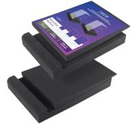 JBER Lot de 2 coussinets d'isolation acoustique en mousse haute densité pour haut-parleurs de studio pour améliorer le son et prévenir les vibrations