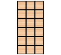 JBER Lot de 4 panneaux acoustiques en mousse - Autocollants et insonorisants pour mur, panneaux muraux décoratifs 3D en fibre de polyester perforée à trois couches pour studio d'enregistrement, bureau
