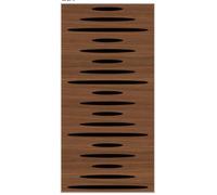 JBER Lot de 4 panneaux acoustiques en mousse - Autocollants et insonorisants pour murs - Panneaux muraux décoratifs 3D en fibre de polyester perforée à trois couches pour studio d'enregistrement