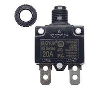 JBGBAL Bouton de disjoncteur Interrupteur de Protection Thermique 12 ampères