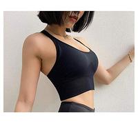 JBIVWW Femmes Sports Bra Fitness Yoga Tank Crop Top Push Up sous-vêtement Vieux athlétique antichorcométriques Sport Sport Sportswear XL (Color : Classical Black, Size : XL)