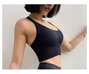 JBIVWW Femmes Sports Bra Fitness Yoga Tank Crop Top Push Up sous-vêtement Vieux athlétique antichorcométriques Sport Sport Sportswear XL (Color : Classical Black, Size : XL)