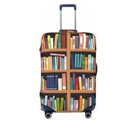 JBJGKHLP Bibliothèque Bibliothèque Imprimée Universel Valise Élastique Bagages Protecteur Imperméable Voyage Business Vacances, Noir , M, Bagage à main