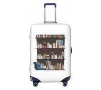 JBJGKHLP Bibliothèque Bibliothèque Imprimée Universelle Valise Élastique Protecteur de Bagages Imperméable Voyage Business Vacances, Noir , XL, Bagage à main