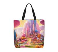 JBJGKHLP Candy Land Sac de rangement extra large unisexe réutilisable et respectueux de l'environnement