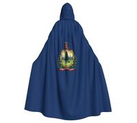 JBJGKHLP Cape à capuche unisexe avec imprimé drapeau de l'État du Vermont, costume de vacances, carnaval, fête, décoration à thème célébrations