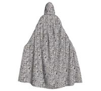 JBJGKHLP Cape à capuche unisexe avec imprimé journal, costume de vacances, carnaval, fête, décoration à thème célébrations