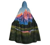JBJGKHLP Cape à capuche unisexe avec imprimé parc national de Grand Teton, costume de vacances, carnaval, fête à thème, décoration de célébrations