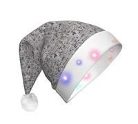 JBJGKHLP Chapeau de Noël à LED imprimé journal pour adulte - Accessoire de fête