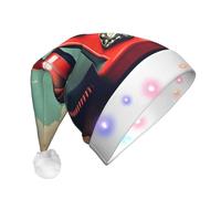 JBJGKHLP Chapeau de Noël rétro avec imprimé téléphone de Londres pour adulte Motif Angleterre Royaume-Uni