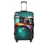 JBJGKHLP Cool Drum Set Imprimé Universel Valise Élastique Bagages Protecteur Imperméable Voyage Business Vacances, Noir , M, Bagage à main