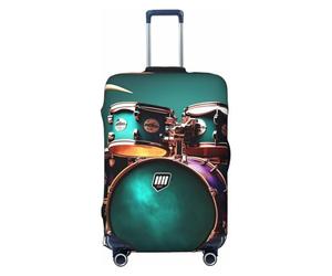 JBJGKHLP Cool Drum Set Imprimé Universel Valise Élastique Bagages Protecteur Imperméable Voyage Business Vacances, Noir , M, Bagage à main