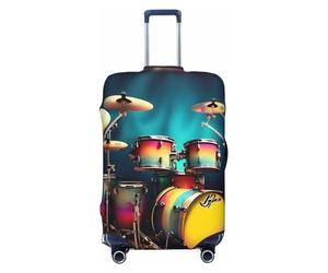 JBJGKHLP Cool Drums Set Imprimé Universel Valise Élastique Bagages Protecteur Imperméable Voyage Business Vacances, Noir , M, Bagage à main