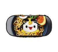 JBJGKHLP Coquetier Motif nouilles Ramen Trousse à crayons Pratique Sac de rangement pratique pour l'école et le bureau, Noir , Taille unique, Organiseur de sac