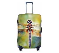 JBJGKHLP Dragonfly Peinture Imprimée Universel Valise Élastique Bagages Protecteur Imperméable Voyage Business Vacances, Noir , XL, Bagage à main