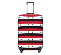 JBJGKHLP Drapeau de la République arabe syrienne imprimé universel valise élastique protection bagages étanche voyage d'affaires vacances, Noir , L, Bagage à main