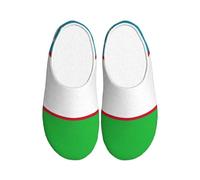JBJGKHLP Drapeau de la République d'Ouzbékistan Imprimer Chaussons lavables Tongs unisexes avec semelle TPR Chaussures d'hôtel mignonnes pour les invités
