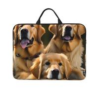 JBJGKHLP Golden Retrievers Housse pour ordinateur portable 14" pour école, bureau, voyage, usage quotidien