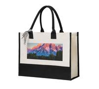 JBJGKHLP Grand Teton Grand Teton Sac fourre-tout en toile écologique pour femme Motif parc national