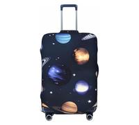 JBJGKHLP Housse de protection élastique universelle étanche pour voyage d'affaires et vacances Motif planètes, étoiles et voie lactée, Noir , L, Bagage à main