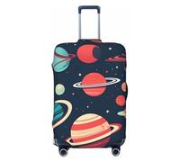 JBJGKHLP Housse de protection élastique universelle imperméable pour voyage d'affaires et vacances Motif planètes, Noir , M, Bagage à main