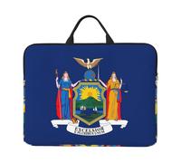 JBJGKHLP Housse pour ordinateur portable 14" Motif drapeau de New York Pour l'école, le bureau, les voyages, usage quotidien