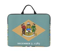 JBJGKHLP Housse pour ordinateur portable 14" Motif drapeau du Delaware Pour école, bureau, voyage, usage quotidien