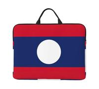 JBJGKHLP Housse pour ordinateur portable 14" Motif drapeau du Laos Pour l'école, le bureau, les voyages, usage quotidien