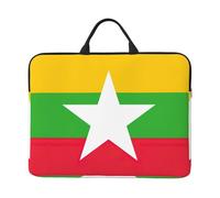 JBJGKHLP Housse pour ordinateur portable 14" Motif drapeau du Myanmar Pour l'école, le bureau, les voyages, usage quotidien