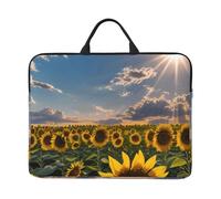 JBJGKHLP Housse pour ordinateur portable 14" Motif tournesols et lumière du soleil Pour l'école, le bureau, les voyages, usage quotidien