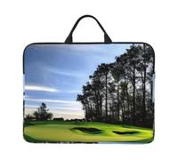 JBJGKHLP Housse pour ordinateur portable de 14 pouces avec imprimé parcours de golf et arbre - Pour l'école, le bureau, les voyages, un usage quotidien