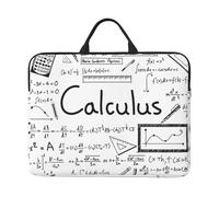 JBJGKHLP Housse pour ordinateur portable de 14 pouces avec motif géométrique mathématique geek calculus sac portable pour l'école, le bureau, les voyages, usage quotidien