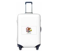 JBJGKHLP Illinois State Flag Print Valise élastique universelle Protection de bagage étanche Voyage d'affaires Vacances, Noir , XL, Bagage à main