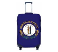 JBJGKHLP Kentucky State Flag Print Valise élastique universelle Protection de bagage étanche Voyage Business Vacances, Noir , XL, Bagage à main