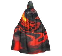JBJGKHLP Kilauea - Cape à capuche imprimée volcans pour adulte, cosplay, bal masqué, festival, carnaval, événements sur le thème du carnaval