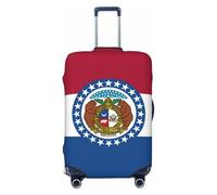 JBJGKHLP Missouri State Flag Print Valise élastique universelle Protection de bagage étanche Voyage d'affaires vacances, Noir , S, Bagage à main