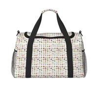 JBJGKHLP Présentation de divers légumes imprimé polyvalent sac de voyage à main sac fourre-tout bandoulière pliable voyage d'affaires plein air cabine