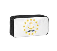 JBJGKHLP Rhode Island State Flag Print Simple Spacieux Pen Case Office Stationery Organizer Pouch Lightweight Storage Pens