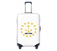 JBJGKHLP Rhode Island State Flag Print Valise élastique universelle Protection de bagages étanche Voyage d'affaires vacances, Noir , S, Bagage à main