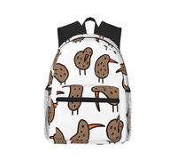 JBJGKHLP Sac à dos léger et décontracté avec imprimé oiseaux Kiwi pour adultes, résistant à l'eau, usage quotidien, voyage, randonnée, trajet