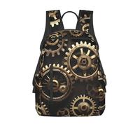 JBJGKHLP Sac à dos léger imprimé engrenages steampunk cool unisexe sac à dos de voyage sac à dos quotidien gym travail sac à dos de voyage plein air