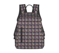 JBJGKHLP Sac à dos léger unisexe avec imprimé fleurs et diamants