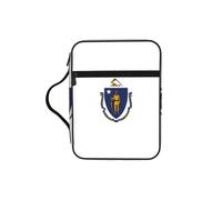 JBJGKHLP Sac de rangement étanche avec drapeau de l'État du Massachusetts - Cadeau religieux pour homme et femme