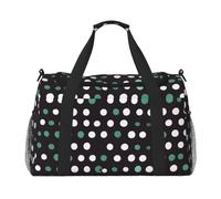 JBJGKHLP Sac de voyage polyvalent à motif à pois - Sac à main pliable - Sac fourre-tout pour voyage d'affaires en plein air
