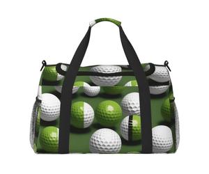 JBJGKHLP Sac de voyage polyvalent avec imprimé balle de golf - Sac à main pliable - Sac fourre-tout à bandoulière - Pour les voyages d'affaires en plein air