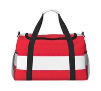 JBJGKHLP Sac de voyage polyvalent avec imprimé drapeau autrichien - Sac à main pliable - Sac fourre-tout à bandoulière - Pour voyage d'affaires en plein air
