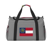 JBJGKHLP Sac de voyage polyvalent avec imprimé drapeau de la Géorgie - Sac à main pliable - Sac fourre-tout à bandoulière - Pour voyage d'affaires en plein air