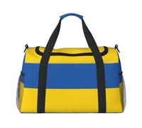 JBJGKHLP Sac de voyage polyvalent avec imprimé drapeau de l'Ukraine - Sac à main pliable - Sac fourre-tout à bandoulière - Pour voyage d'affaires en plein air