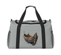 JBJGKHLP Sac de voyage polyvalent avec imprimé vieux bateaux vikings - Sac à main pliable - Fourre-tout d'affaires en plein air